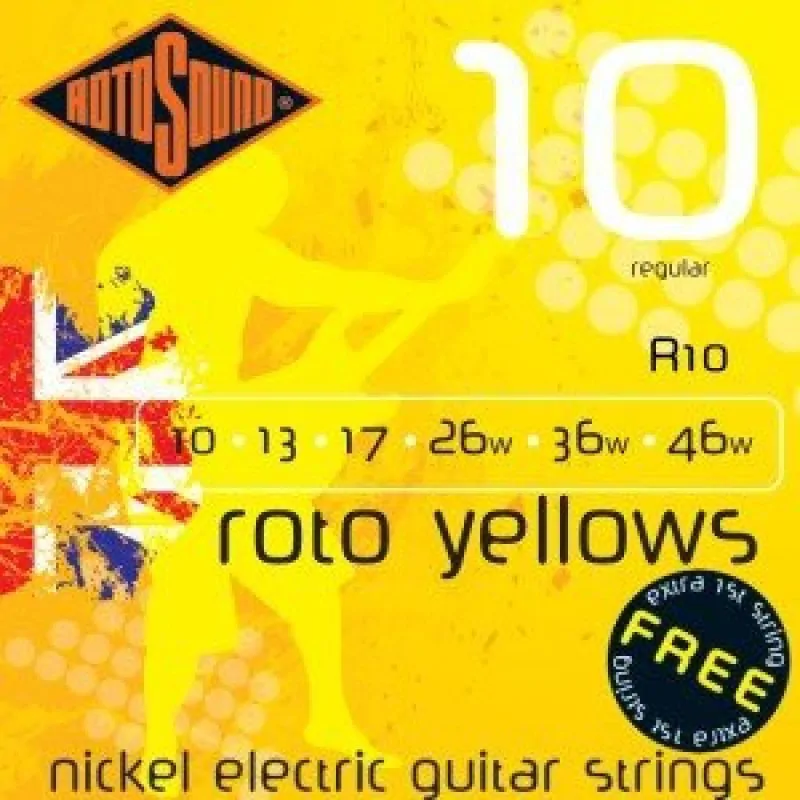 ROTOSOUND Rotosound Struny Roto (owijka niklowa) R10