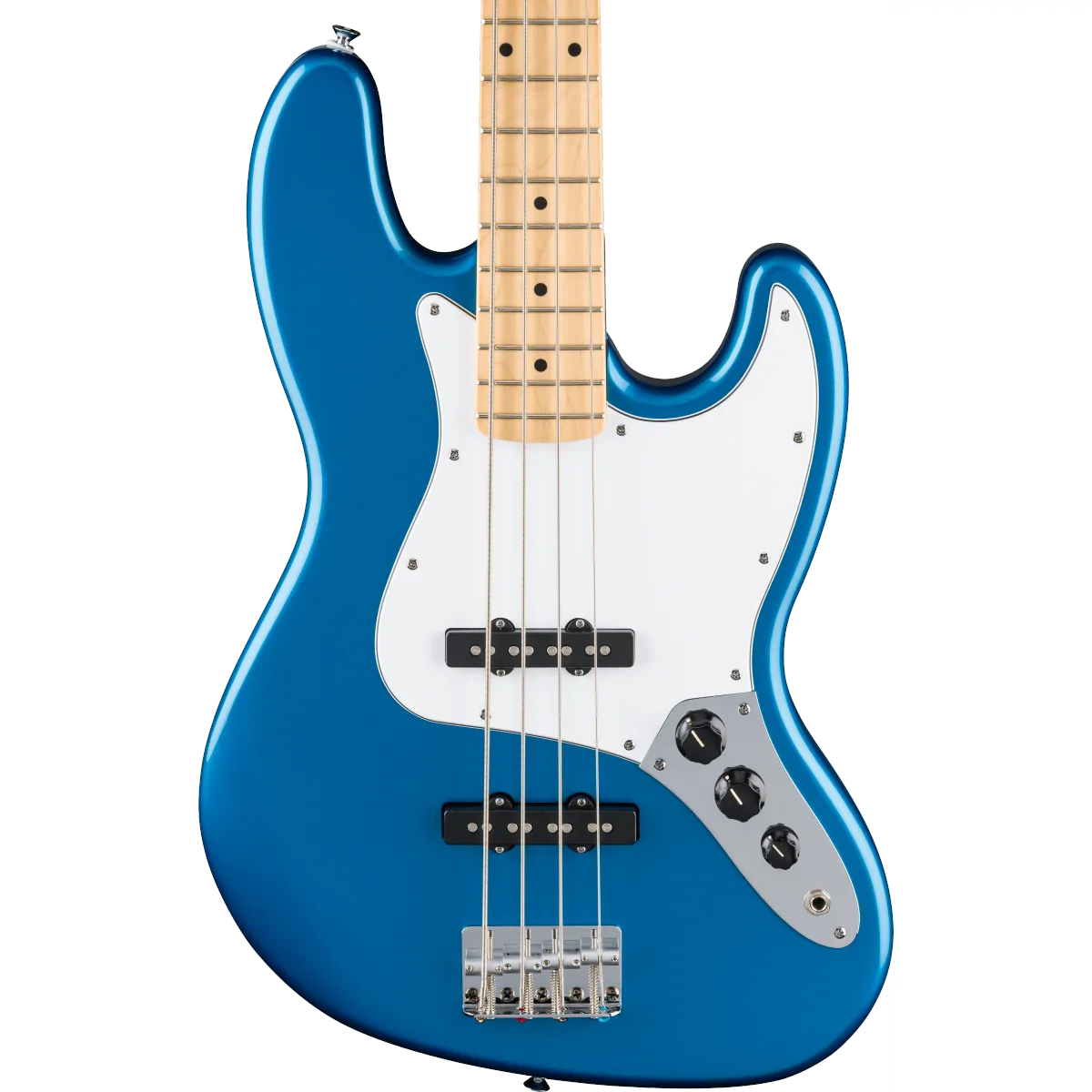 FENDER Fender Standard Jazz Bass Maple Fingerboard White Pickguard Aqua Marine Metallic - zdjecie 3