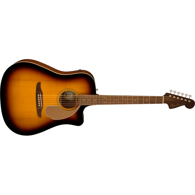 FENDER Fender Redondo Player Walnut Fingerboard Gold Pickguard Sunburst - zdjecie 3