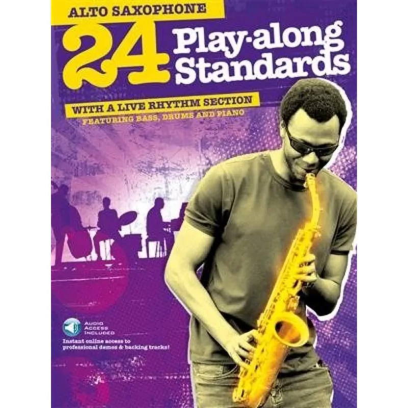 Wise Publications 24 Playalong Standards Alto Saxophone