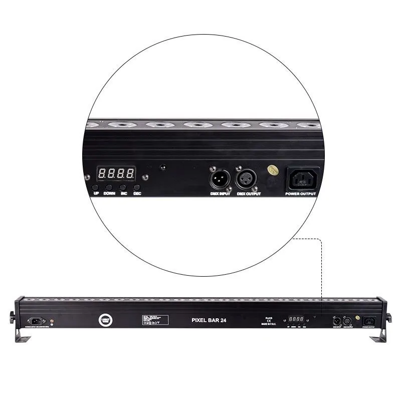 LIGHT4ME LIGHT4ME PIXEL BAR 24x3W MKIII IR listwa LED pilot - zdjecie 4