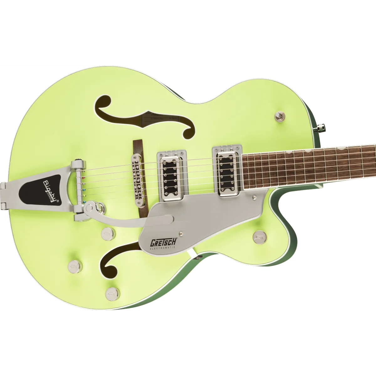 Gretsch Gretsch G5420T Electromatic Classic Hollow Body Single-Cut with Bigsby Laurel Fingerboard Two-Tone Anniversary Green - zdjecie 4