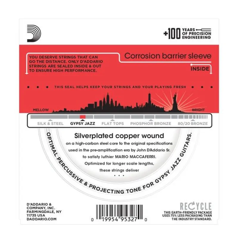 D'ADDARIO D'Addario EJ83M - Gypsy Jazz 11-45 - zdjecie 3