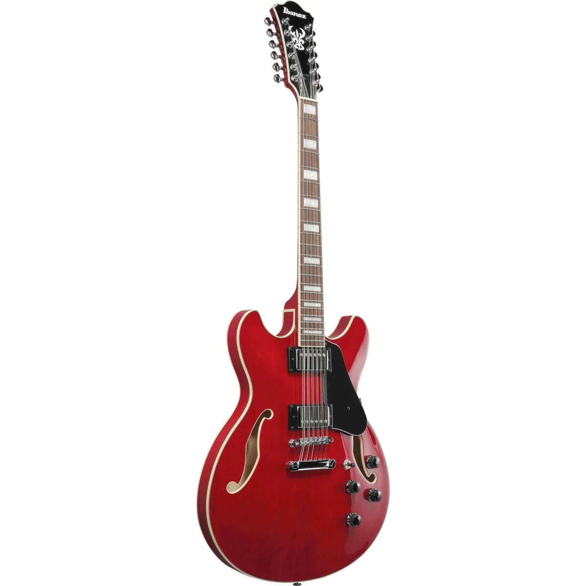 IBANEZ Ibanez AS7312-TCD Transparent Cherry Red Gitara Semi-Hollow Body 12-sto strunowa - zdjecie 3