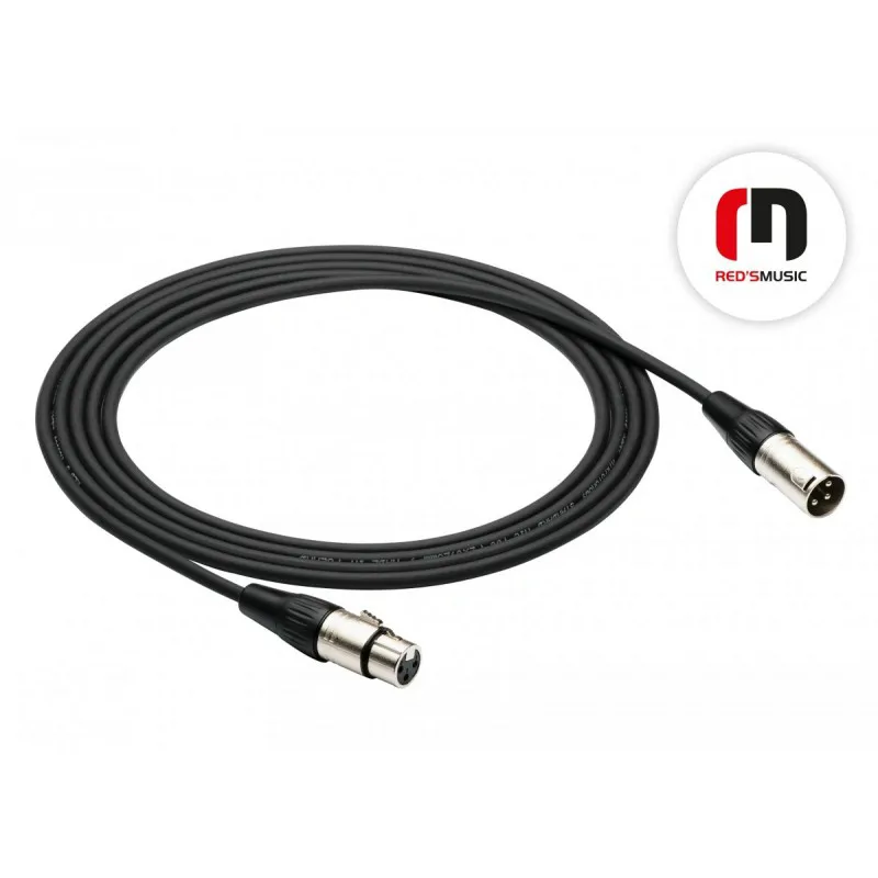 Red's Music Red's Music XLR M - XLR F kabel mikrofonowy 10m MC01100