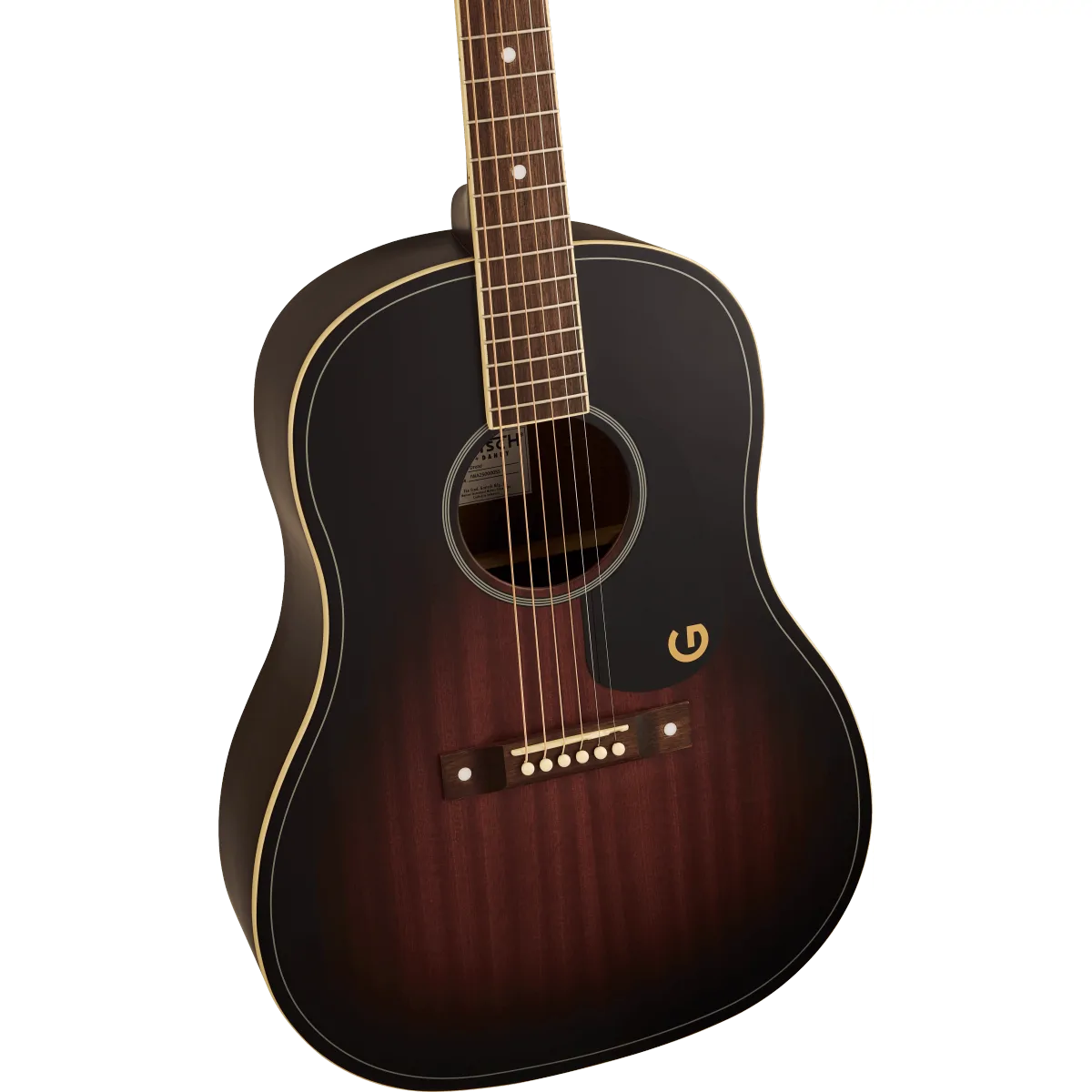 Gretsch Gretsch Jim Dandy Dreadnought Walnut Fingerboard Black Pickguard Deep Cherry Burst - zdjecie 3