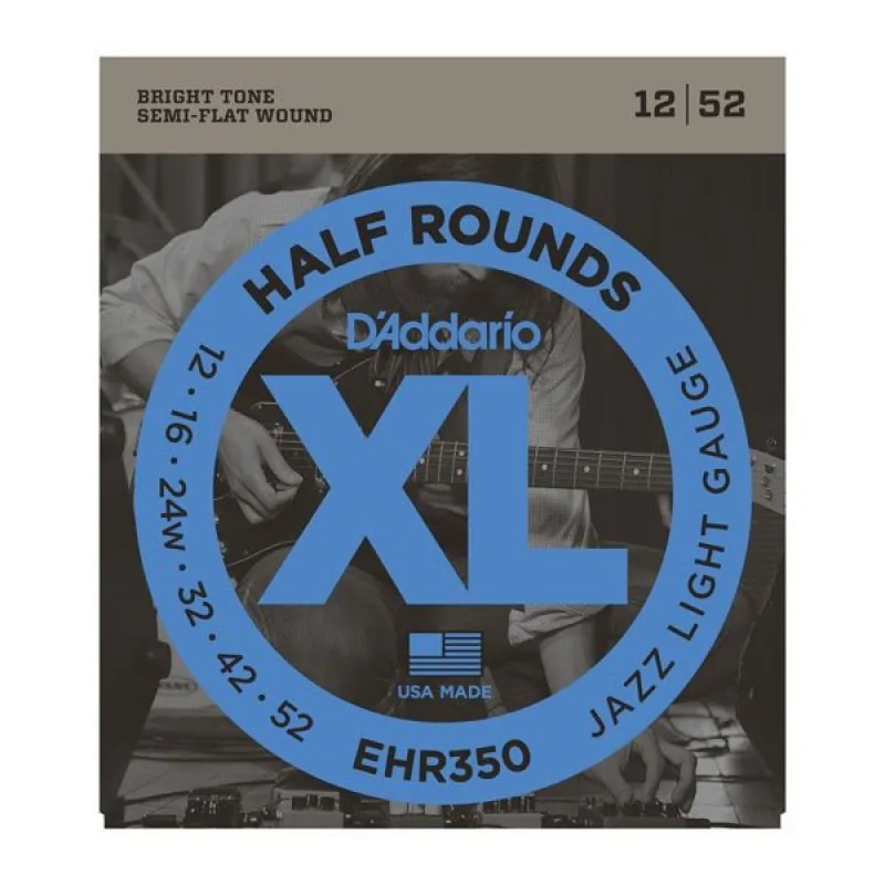D'ADDARIO D'Addario EHR350 - Half Rounds 12-52