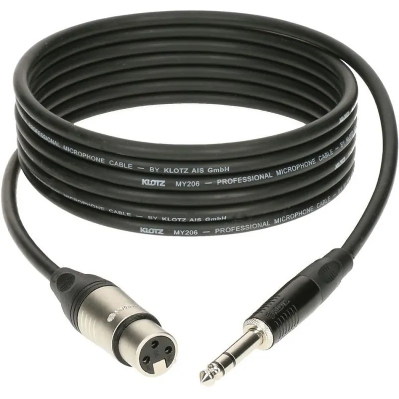 Klotz Klotz M1FS1K0100 kabel mikrofonowy XLR F - Jack 3p. 1m