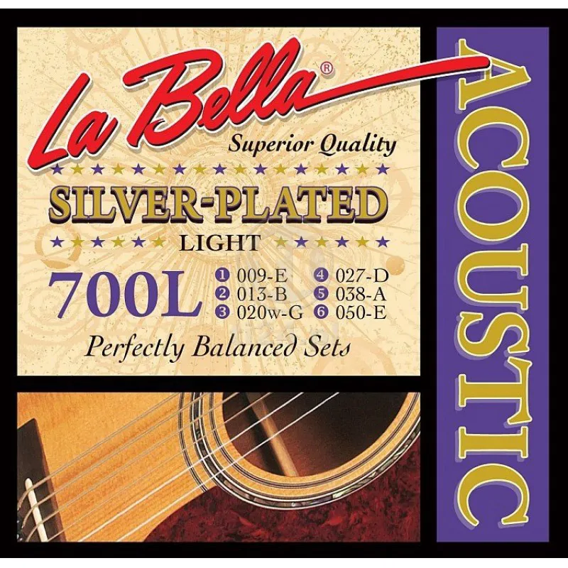 LA BELLA La Bella 700L Silver Plated 9-50 - zdjecie 2