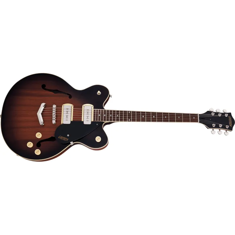 Gretsch Gretsch G2622-P90 Streamliner Center Block Double-Cut P90 with V-Stoptail Laurel Fingerboard Havana Burst - zdjecie 4