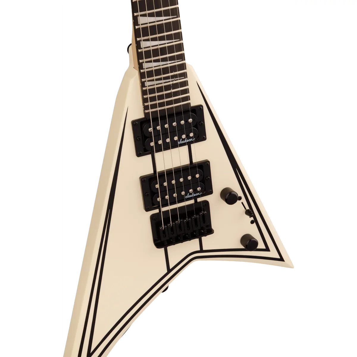 Jackson Jackson JS Series RR Minion JS1XM Amaranth Fingerboard Snow White with Black Pin Stripes - zdjecie 3