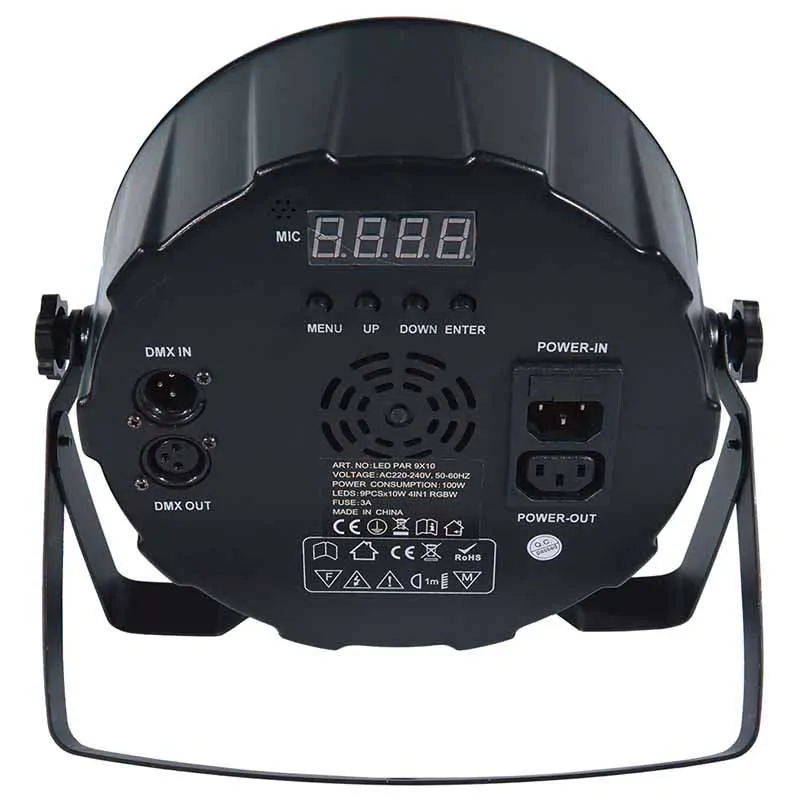 LIGHT4ME LIGHT4ME LED PAR 9X10W MKII RGBW pilot IR - zdjecie 4