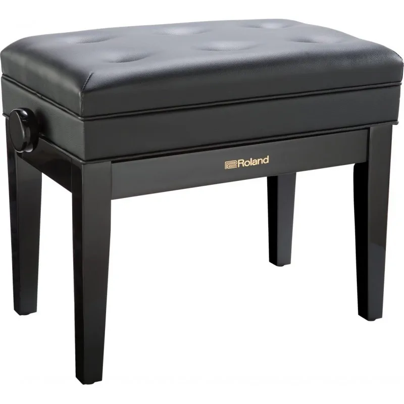 ROLAND Roland RPB-400PE ława do pianina czarny połysk regulowana ze schowkiem