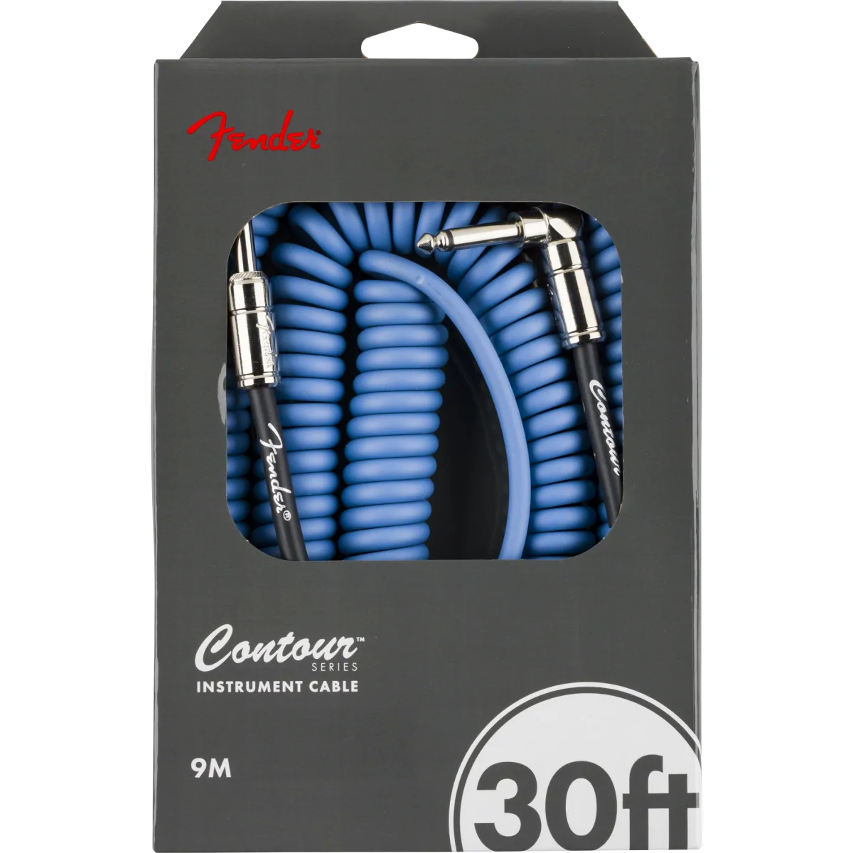 FENDER Fender Contour 30' Coiled Cable Lake Placid Blue 9m - zdjecie 4