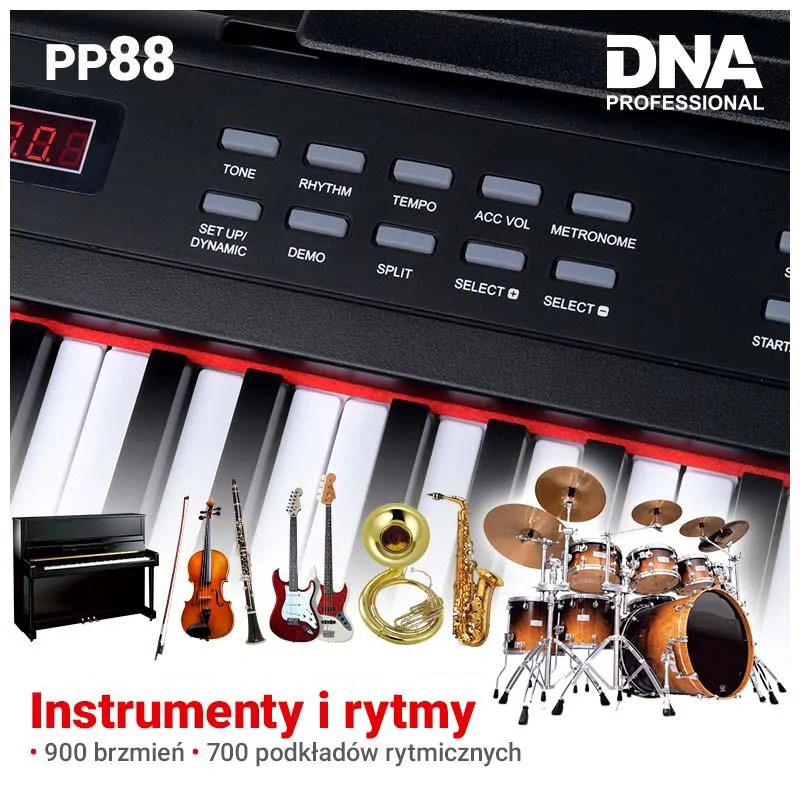 DNA DNA PP 88 pianino cyfrowe pełnowymiarowe keyboard - zdjecie 8