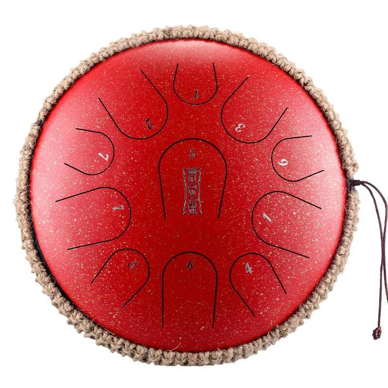 Hluru Hluru Tongue drum 11 ton 14" premium TB11-14-GalaxyRed