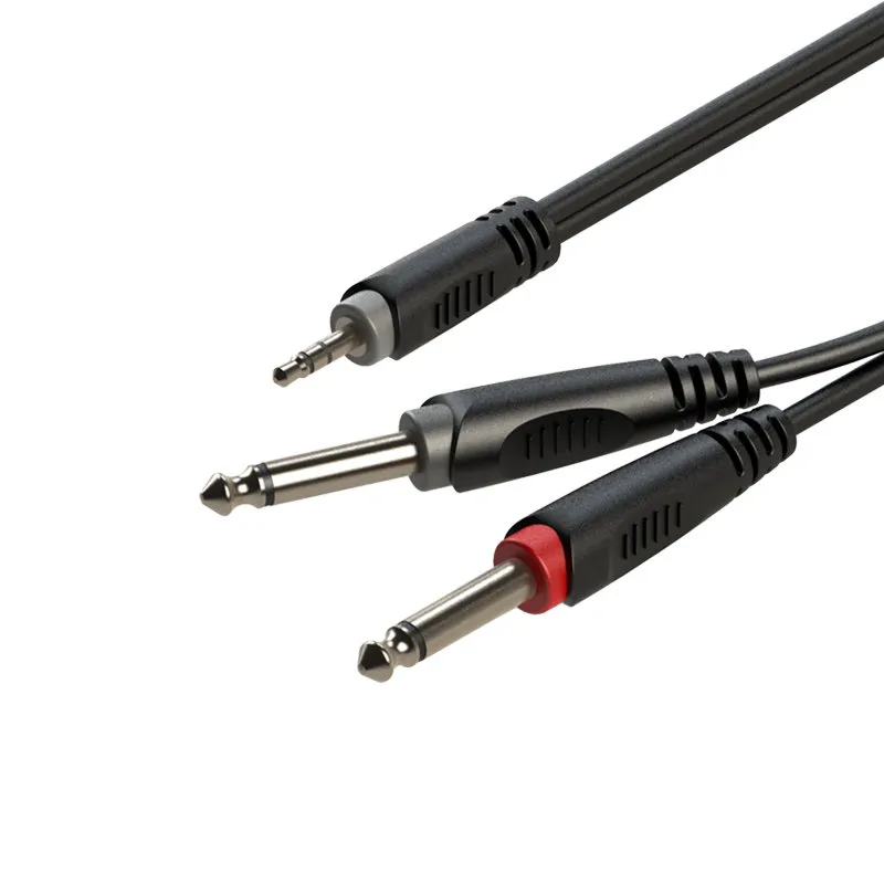 Roxtone Roxtone SAYC130L6 Kabel audio 2 x RCA / 2 x Jack 6.3mm mono 1m