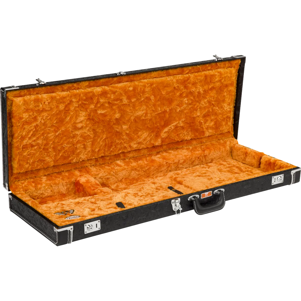 FENDER Fender Waylon Jennings Strat Tele Case Black Tooled Leather - zdjecie 2