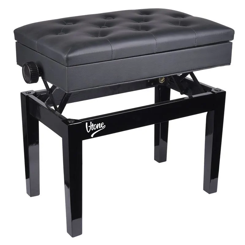 V-TONE V-TONE ŁAWA 2 BK ława do pianina ze schowkiem - zdjecie 5
