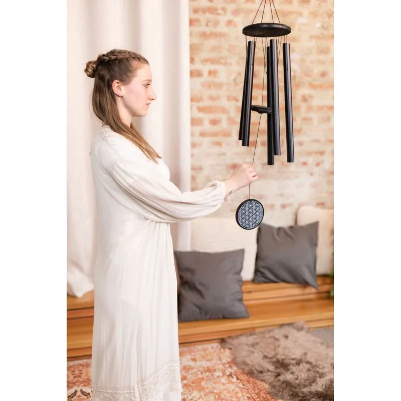 Meinl Sonic Energy MEINL Sonic Energy Flower of Life Meditation Chime, 36" / 90 cm, 432 Hz, Black - zdjecie 3