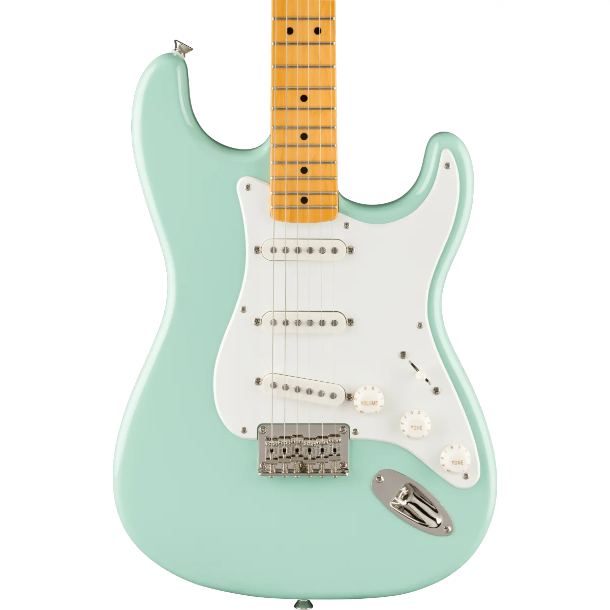 Squier Squier Classic Vibe '50s Stratocaster HT Maple Fingerboard Parchment Pickguard Surf Green - zdjecie 3
