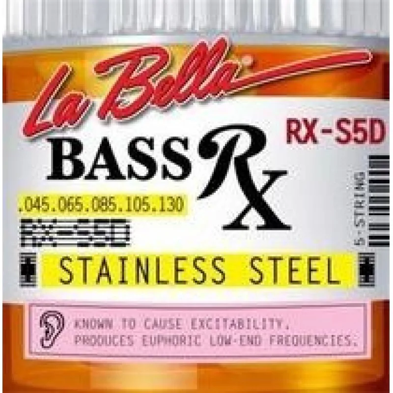 LA BELLA La Bella RX-S5D 45-130 stalowe struny do basu 5 strunowego