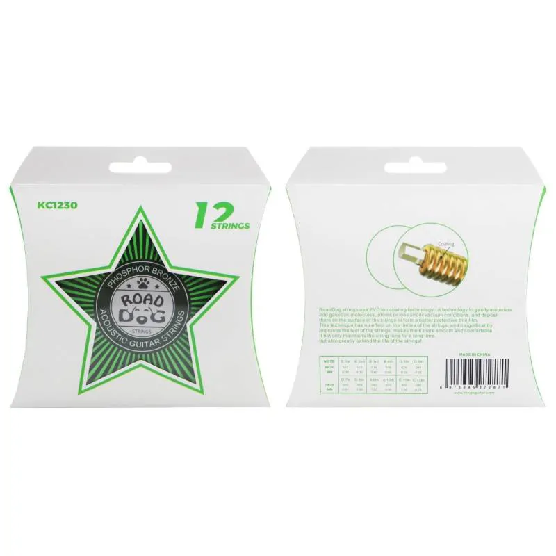  ROAD DOG KC1230 Zestaw 12 strun do git akustycznej - zdjecie 2