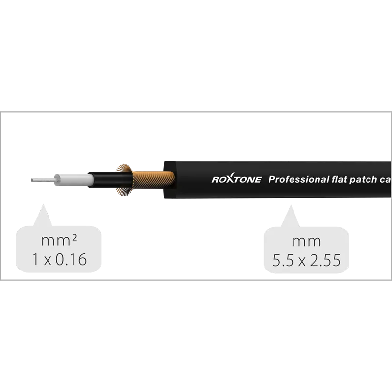 Roxtone Roxtone FPJJ100L0002 kabel złączka płaski 20cm - zdjecie 2