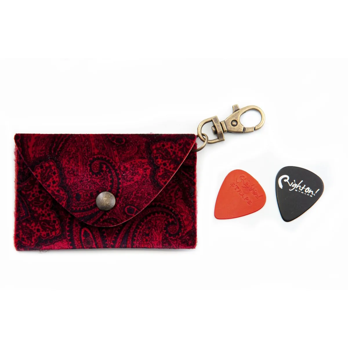 RightOn! Straps RightOn! Pick Pouch Paisley Red Etui na kostki