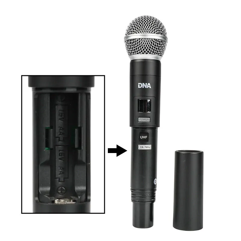 DNA DNA WM4 VOCAL HEAD SET MIX podwójny zestaw bezprzewodowy 2 mikrofony doręczne i nagłowne system nagłośnienia - zdjecie 7