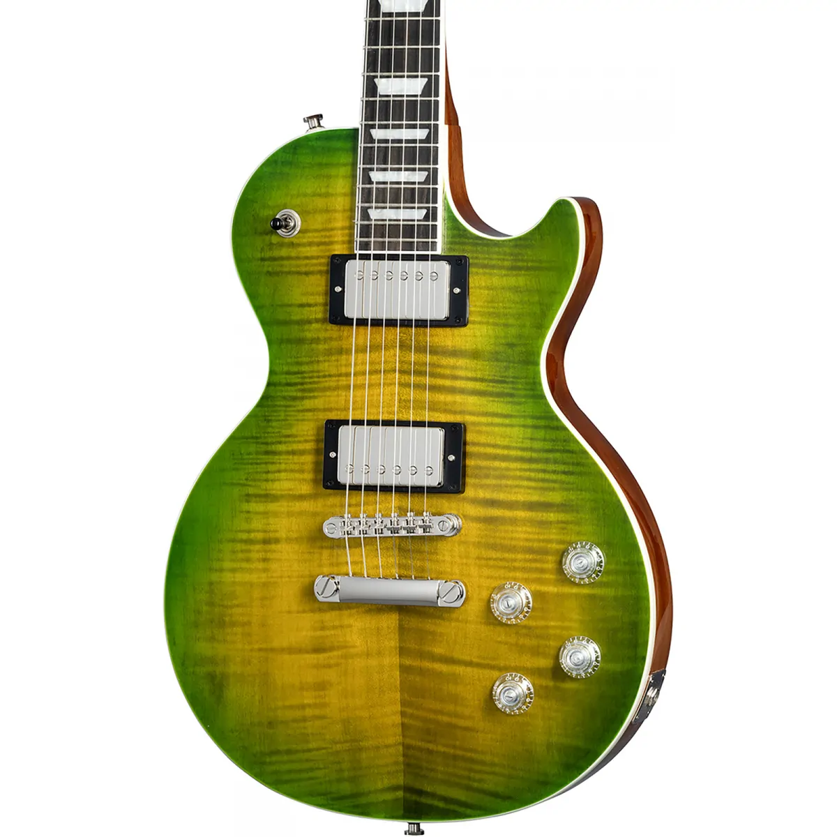 EPIPHONE Epiphone Les Paul Modern Figured - (Incl. Premium Gig Bag) Iguana Burst gitara elektryczna - zdjecie 2