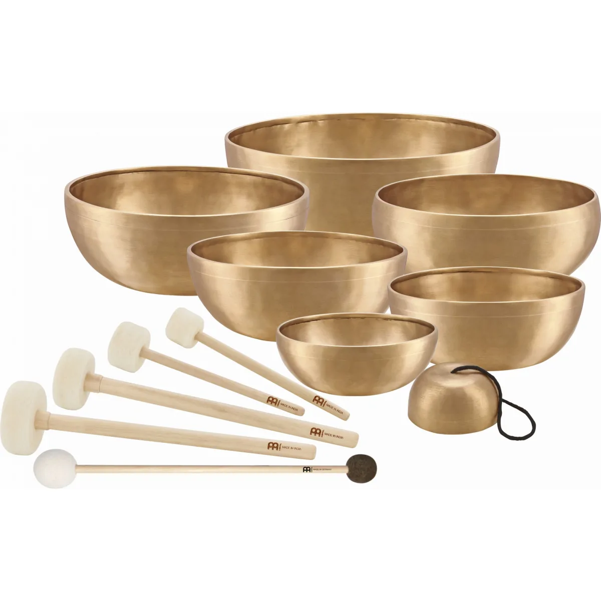 Meinl Sonic Energy MEINL Sonic Energy SB-SET-CHA Singing Bowl Chakra Set 12 pcs - 250/700/1000/1400/1500/1800/2200g + Mallets
