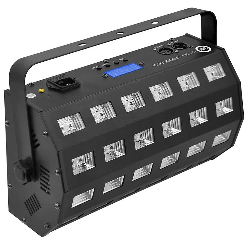 LIGHT4ME LIGHT4ME UV 24 + STROBE DMX reflektor ultrafioletowy stroboskop efekt LED - zdjecie 2
