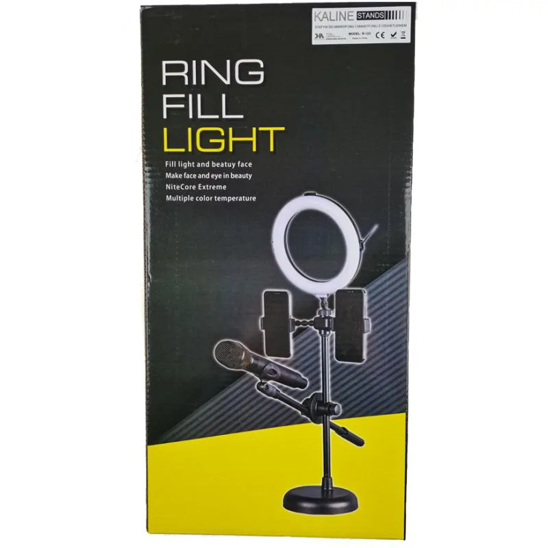 Kaline KA-LINE R-123 Lampa pierścieniowa LED ze statywem - zdjecie 9