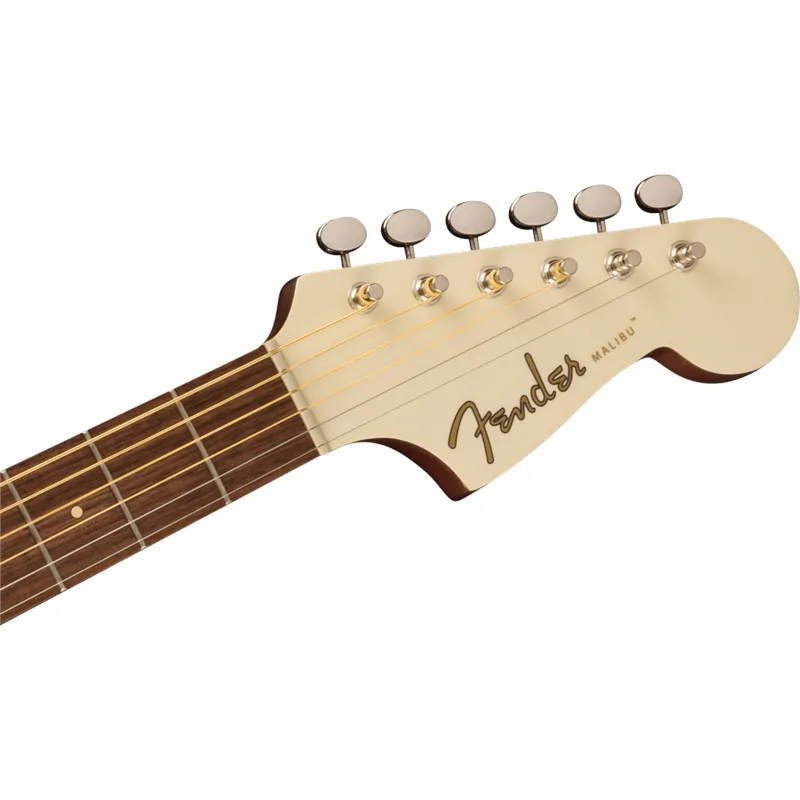 FENDER Fender Malibu Player Walnut Fingerboard Tortoiseshell Pickguard Olympic White - zdjecie 3