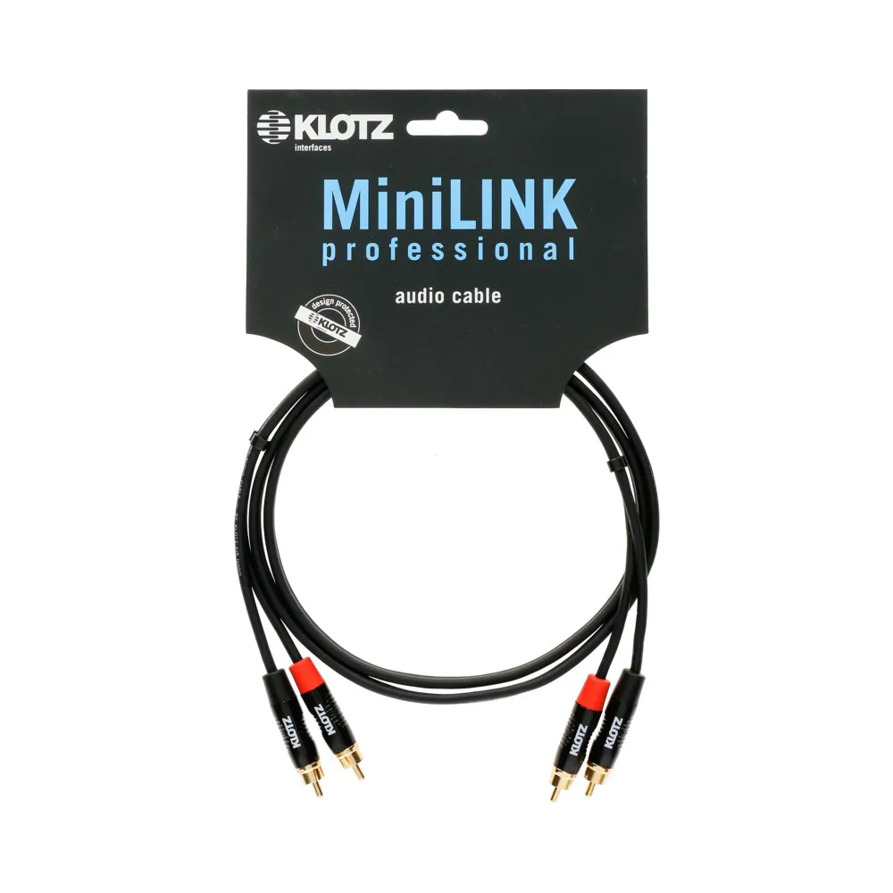 Klotz Klotz KTCC150 Twin Kabel Czarny 1,5m 2xRCA-2xRCA - zdjecie 3