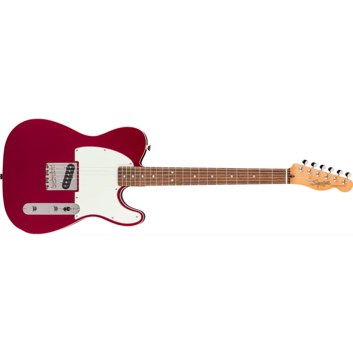 Squier Squier Classic Vibe Custom Esquire Laurel Fingerboard Parchment Pickguard Candy Apple Red