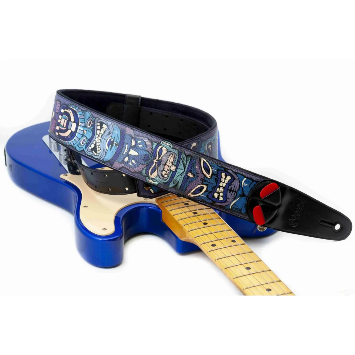 RightOn! Straps RightOn! Tiki Blue Mojo pas do gitary - zdjecie 5