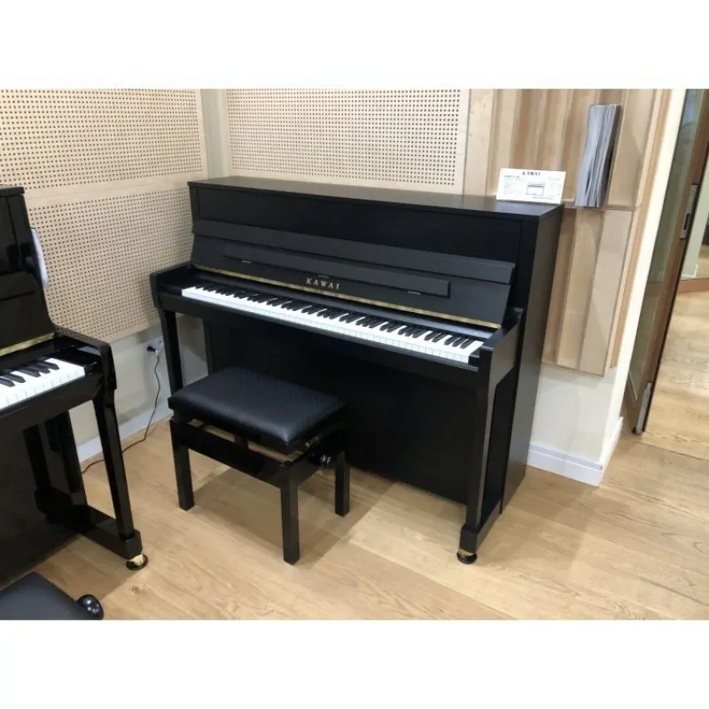 KAWAI KAWAI E200  pianino akustyczne czarny mat - zdjecie 7