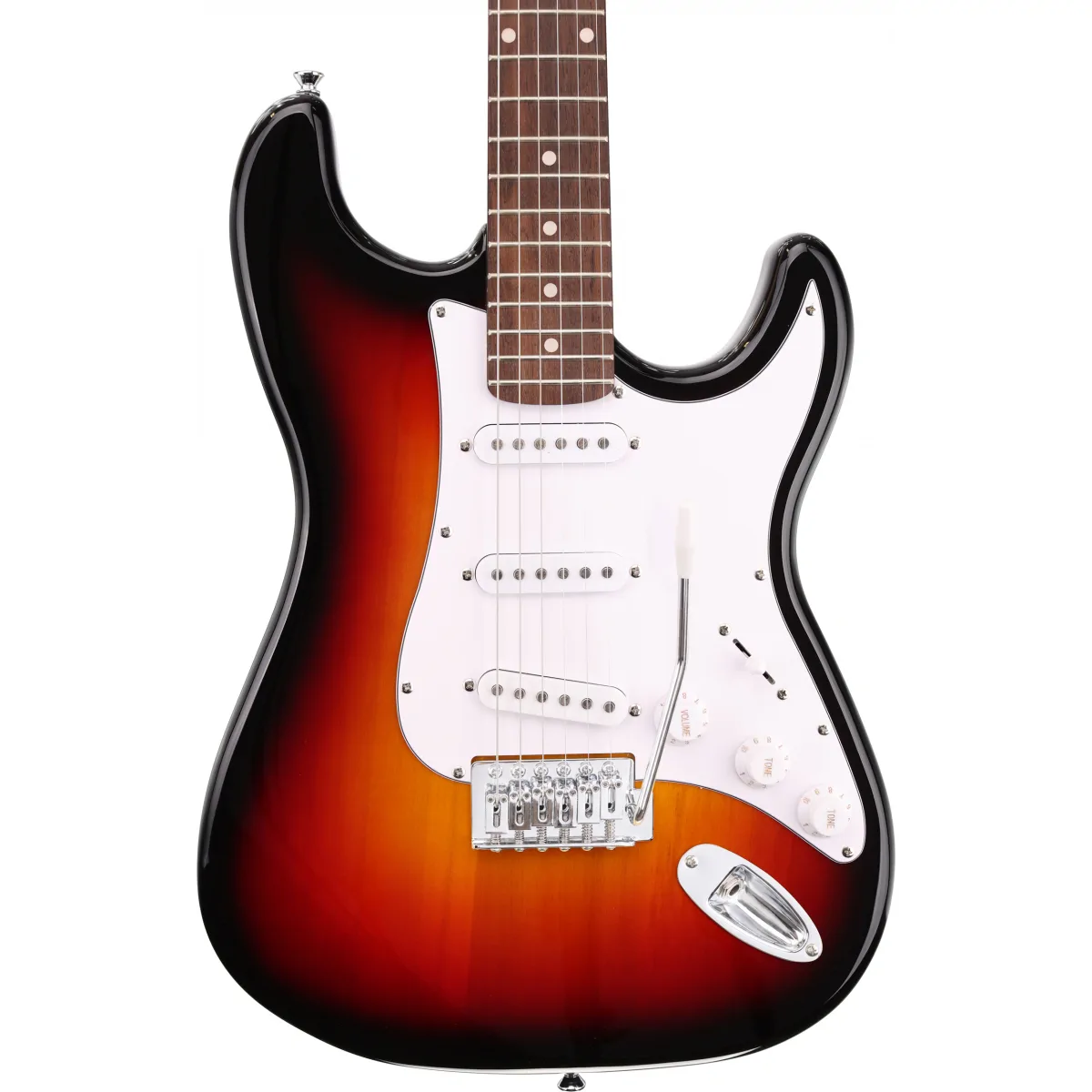 Arrow Arrow Tonecaster ST 111 Tobacco Burst Rosewood/White gitara elektryczna - zdjecie 3