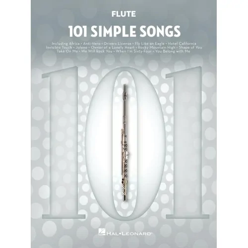 Hal Leonard Hal Leonard 101 Simple Songs na flet poprzeczny
