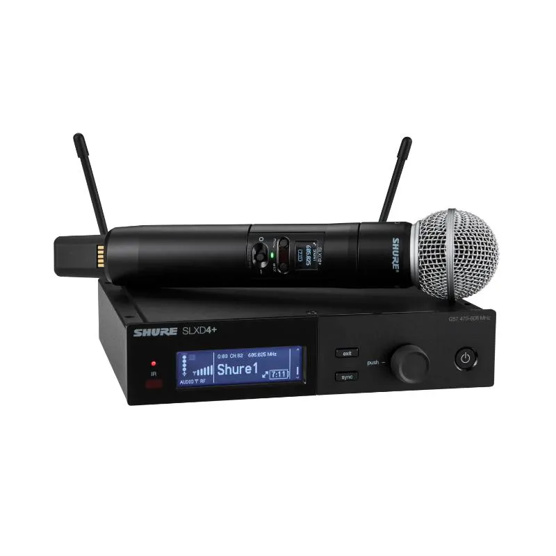 SHURE Shure SLXD24+E/58-G65 - Cyfrowy system bezprzewodowy z nadajnikiem/mikrofonem "do ręki" SM58