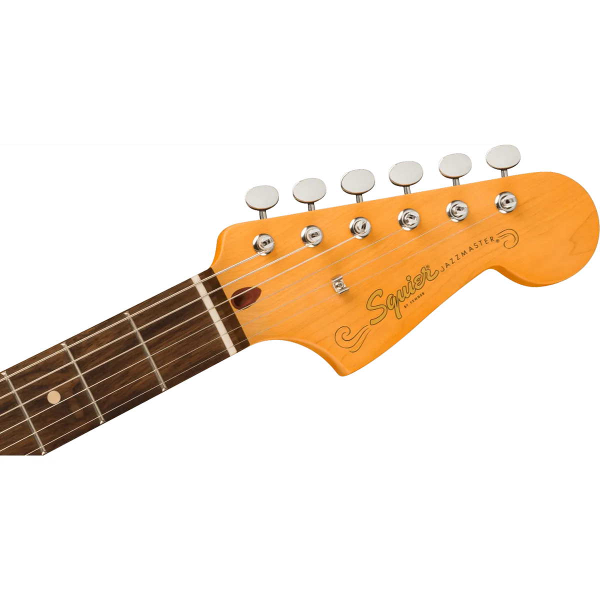 Squier Squier J Mascis Jazzmaster Laurel Fingerboard Gold Anodized Pickguard Vintage White - zdjecie 5