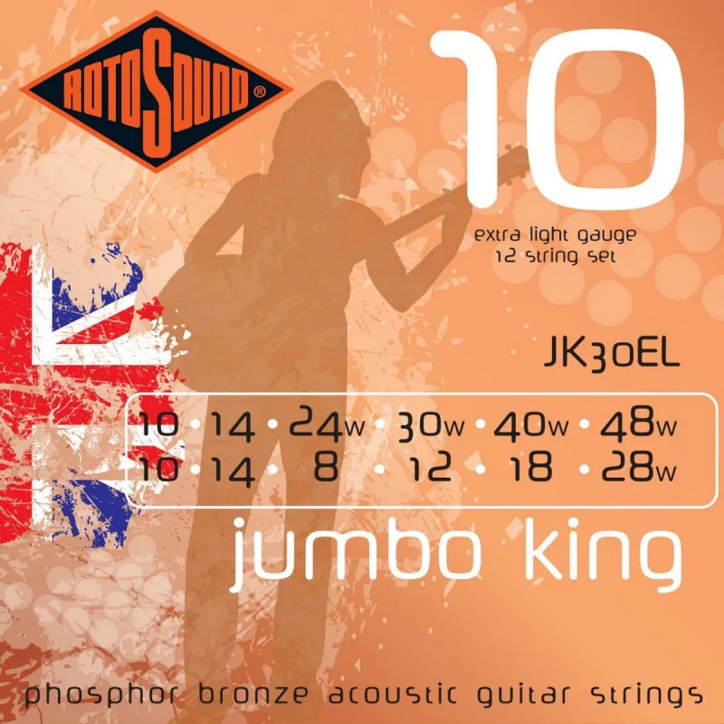 ROTOSOUND Rotosound JK30EL struny do gitary akustycznej XII str 10-48