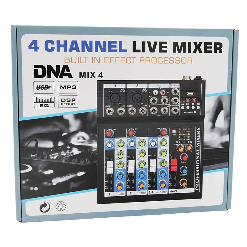 DNA DNA MIX 4 mikser audio USB MP3 analogowy 4 kanały - zdjecie 6