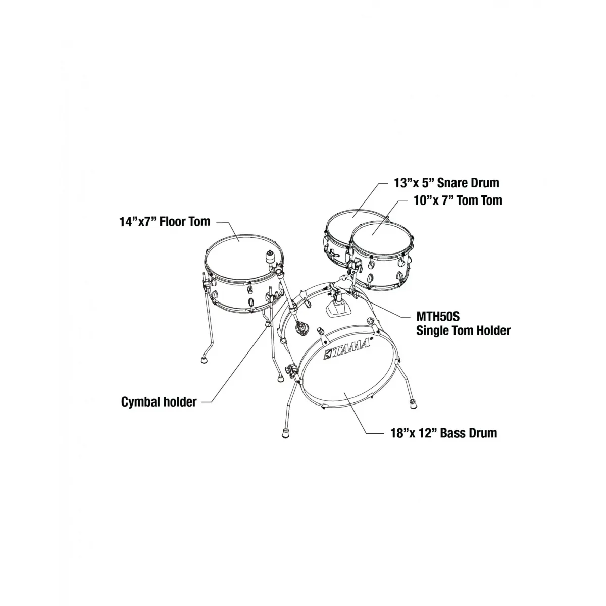 TAMA Tama Club Jam Satin Burgundy Elm 18,10,14,13 perkusja - zdjecie 7