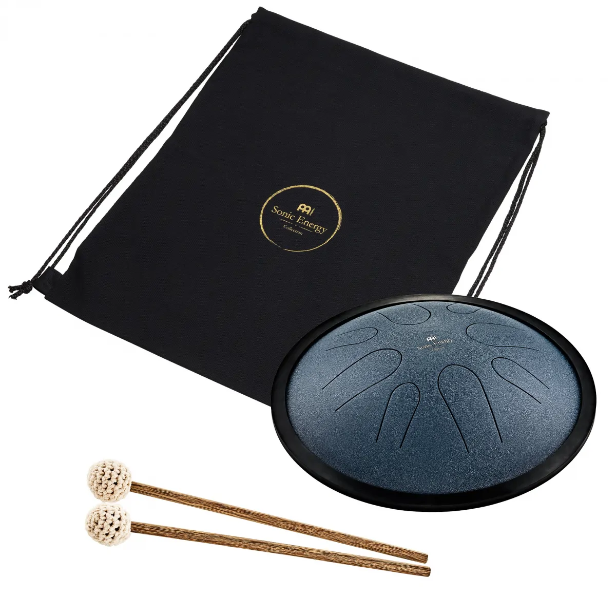 Meinl Sonic Energy MEINL Sonic Energy 10" Compact Steel Tongue Drum, C Moll, 8 Notes, 432 Hz, Navy Blue CSTD2NB - zdjecie 2