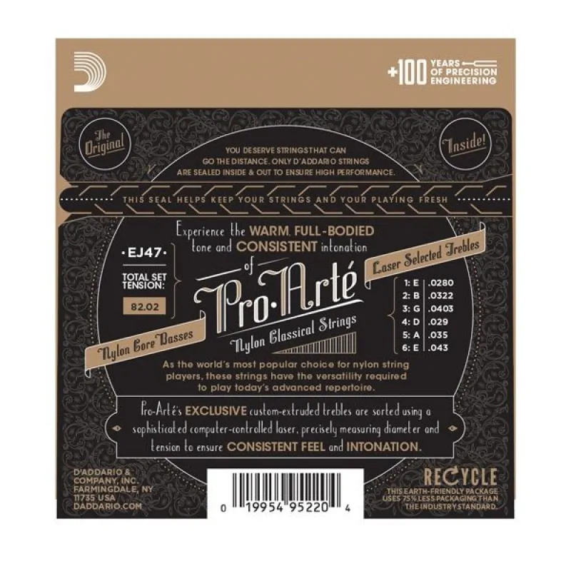 D'ADDARIO D'Addario EJ47 - Pro-Arte 80-20, normalny naciąg - zdjecie 2