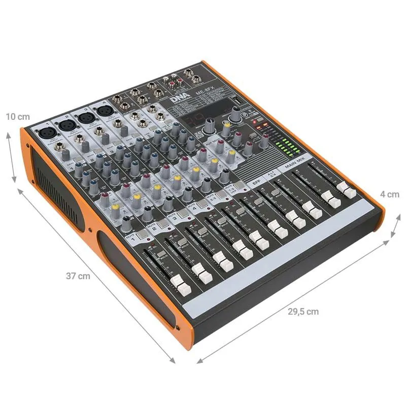 DNA DNA ME-8FX mikser audio 8 kanał USB Bluetooth - zdjecie 2