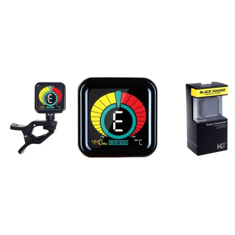  Black Square Clip Tuner stroik na klips kolorowy